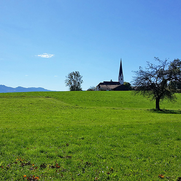 Chiemgau - Blick auf Stephanskirchen