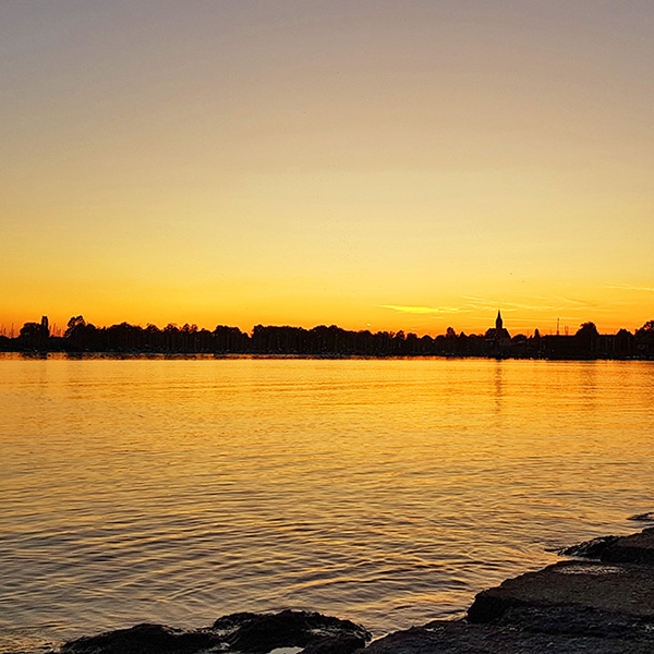 Chiemgau - Sonnenuntergang am Chiemsee, Seebruck