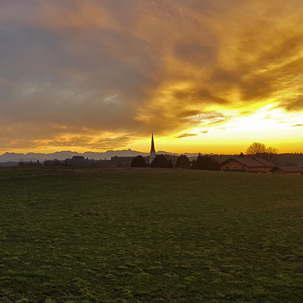 Chiemgau - Abendstimmung Pittenhart