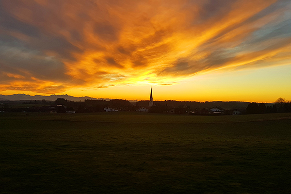 Chiemgau - Abendstimmung Pittenhart