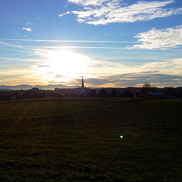 Chiemgau - Abendstimmung Pittenhart