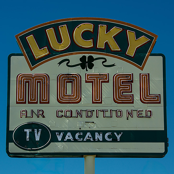 USA, Nevada, Lucky Motel, Fremont Street