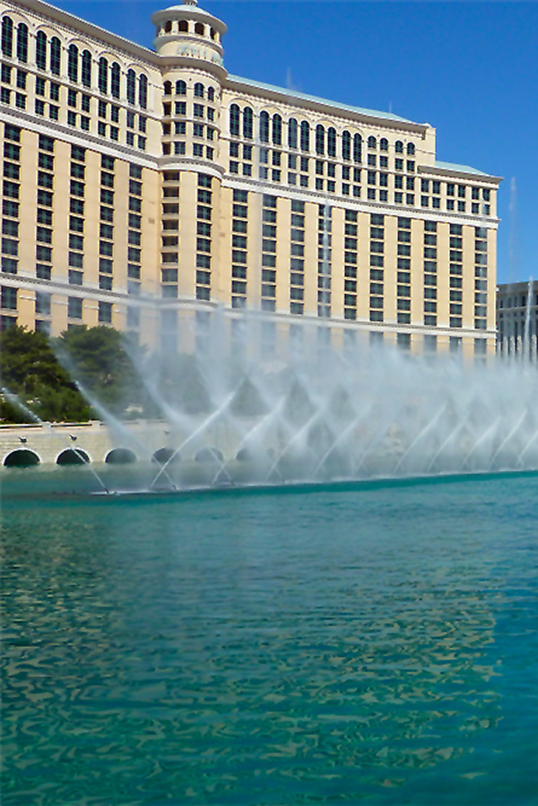 Nevada - Las Vegas (Hotel Bellagio mit Brunnen)